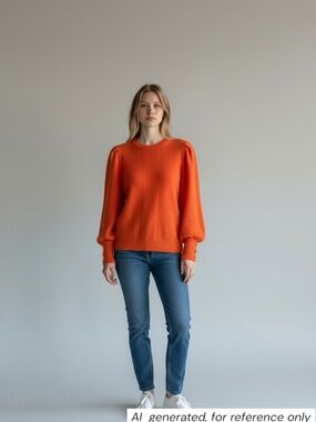 #024 - ICHI IKHAMARA - BALOON SLEEVES SWEATER // PTP - 23.5 / L - 26